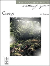 Creepy piano sheet music cover